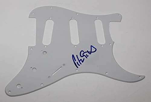 Peter Gabriel nos seus olhos assinado autografado strat strat elétrico guitarra pickguard loa