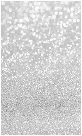 FunnyTree 3x5ft Silver bokeh fotografia de pano de fundo shinning sparkle areia escala halo still vida background baby