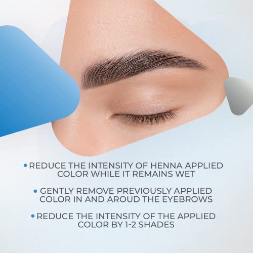 All in Beauty Spray Removedor de henna, reduz a intensidade da cor aplicada da pele dentro e ao redor das sobrancelhas, 50ml