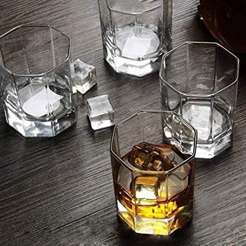 Whisky Decantador Copos de uísque, óculos de uísque soprados à mão, copos de uísque à moda antiga, copos de escocês premium, perfeitos para bourbon, coquetéis, decantadores de bebidas alcoólicas
