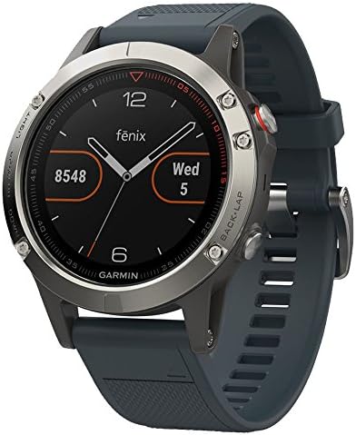 Garmin Fēnix 5, Premium e GPS Multisport GPS Smartwatch, granito azul
