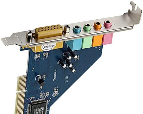 Cartão de áudio de Saidian 1PCS PCI Sound Card 4 Channel 3D Estéreo de áudio 8738 Chip 120dB SNR para PC Win7/8/XP 32/64 BIT