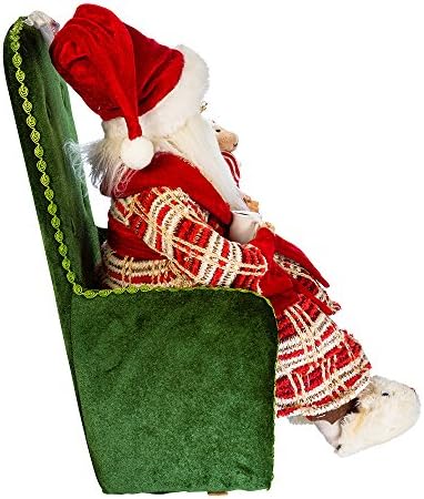 Kurt S. Adler 18 Kringle Klaus Santa na figura de pijamas