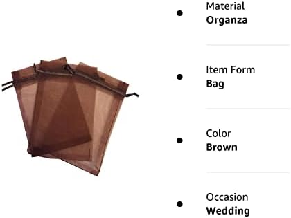 100 PCs Cores mistas - escolhidas por Random 2x3 Sheer Sheer Salting Organza Bags bolsas de joalheria Sacos de festas de festas de casamento sacos de doces [Design Kyezi Design e Craft]