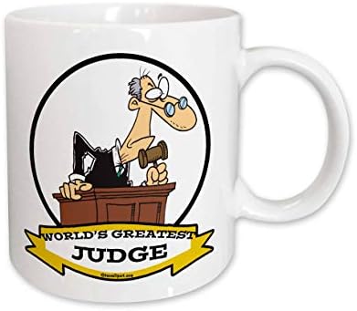3drosrose engraçado mundos maior juiz Ocupação Job Cartoon - Canecas