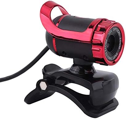 Akozon webcam USB 2.0 12m Pixels Crega-On Web Camera HD 360 ° Rotativo Microfone embutido 8 mm Com comprimento focal ajustável para PC