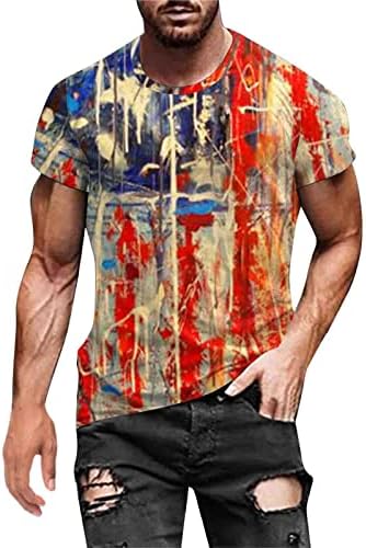 Camisas patrióticas para homens, mensagens de verão de verão