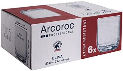 ARC International Rel09 Eliza Old, 8,1 fl oz, vidro de refrigerante armado, França