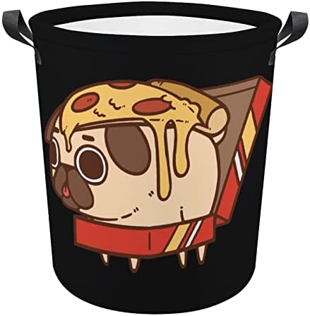 Puglie Pizza Laundry Basket Basket Roupas Allas Curtadoras Com Manças Bolsa de Armazenamento