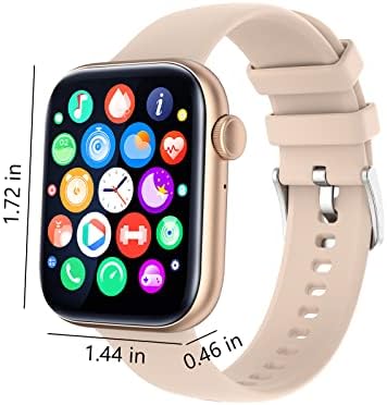 Relógio inteligente da AOPIRTA, tela de fitness de smartwatch de 1,8 polegada HD com chamadas de chamadas/freqüência cardíaca