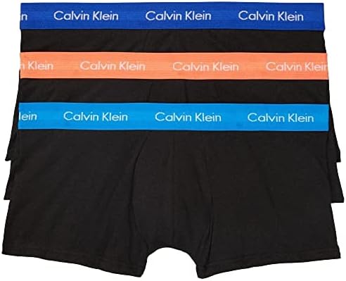 Calvin Klein, algodão masculino Stretch 3-Pack Low Rise