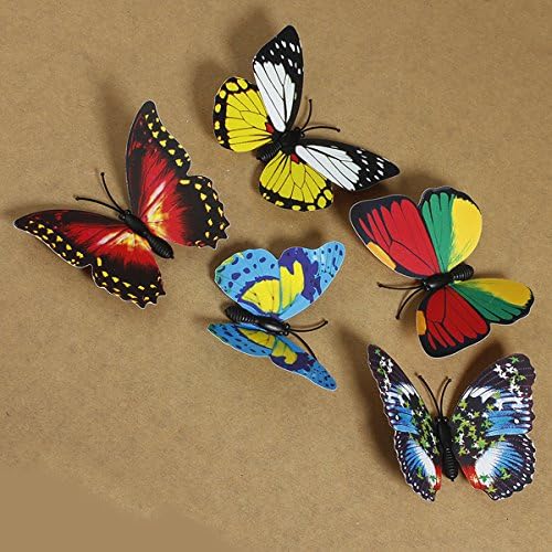 Novo ímã de borboleta em 3D para lembrete de aniversário Notas de geladeira decoração de casamento de geladeira