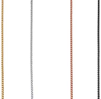 Alvalley Metal Chain Dog Show Collar - colarinho de estimação para shows - colar de cadeia de estrangulamento de cobra de bronze fina - ajustável para brinquedos, cães pequenos, médios, grandes e extras grandes