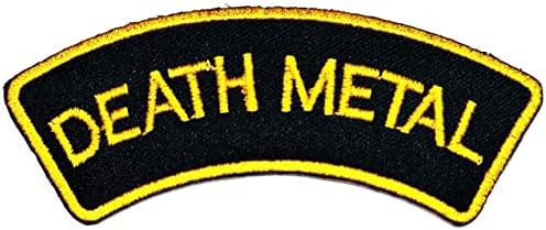Kleenplus 3pcs. Death Metal Patch Words Slogan Biker Motorcycle Bordado Ferro bordado em Sew On Badge Patches Costume Jeans Jacket