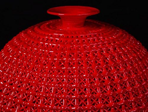 Características chinesas Vaso oco porcelana Ornamentos de porcelana