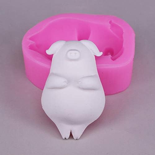 3D Pig Silicone Mold Moldes Soop Candle Clay Gotes Decorating Chocolate Fondant