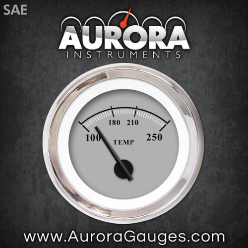 Aurora Instruments 1247 Omega Grey SAE Medidor de temperatura da água