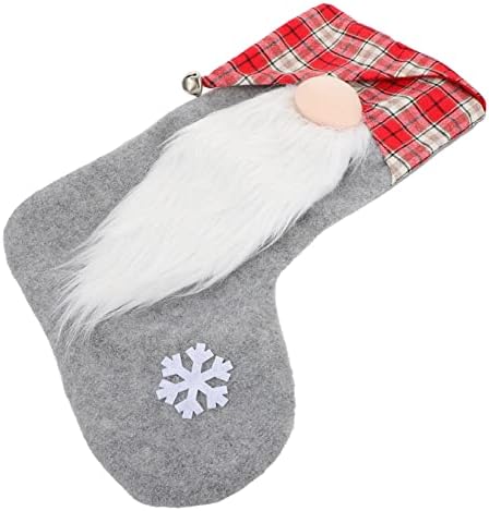 Besportble 1pc Meias de Natal Meias de desenhos animados Saco de meias de biscoito meias de férias pendurar meia meias de Natal pendurado meias de natal bolsa de presente de sacola de cartum