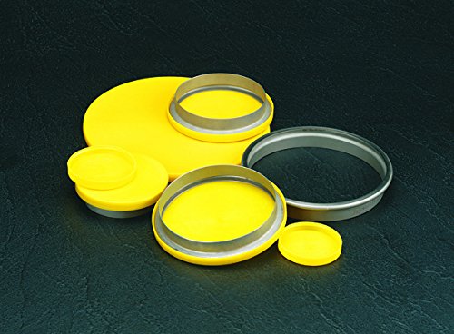 Capluga 99394417 tampas de flange plástico. Para cobrir o Flange CC-1 3/4, PE-LD, CAP ID 2.372 Altura 0,34, amarelo
