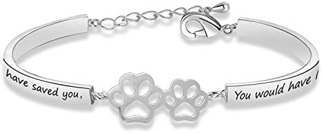 G-Ahora Dog Remembrance Bracelet Pet Memorial Gifts Pet Sympathy Gifts Perda de cão Presente memorial de jóias de animais
