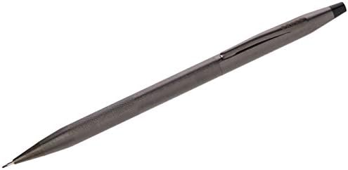 Cross Classic Century Reabilable lápis, 0,7 mm, inclui caixa de presente premium - Titanium cinza micro -knurl