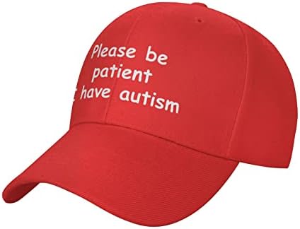 Por favor, seja paciente, eu tenho um boné de beisebol de autismo ajustável para chapéus esportivos ao ar livre