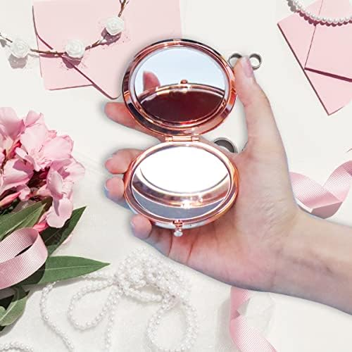 A meu melhor bônus, mãe, obrigado por tudo o que você faz por mim Rose Gold Compact Mirror para Mãe do Noivo, Casamento