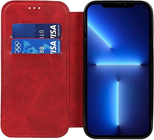 Carteira de caixa Maalya para iPhone 13/13 Mini/13 Pro/13 Pro Max, estojo de carteira de luxo com suporte de cartão, com o suporte