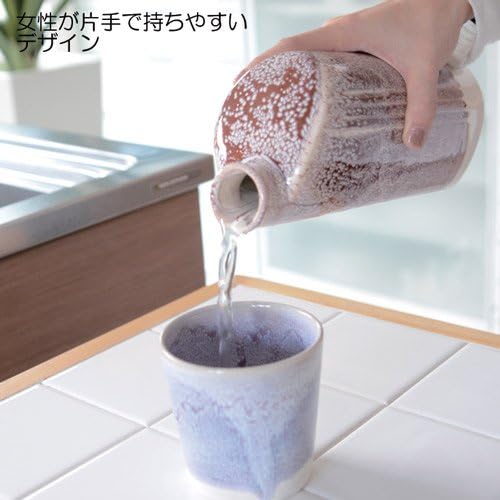Yamasho Pottery Ion-M2 Shigaraki Ware Ion Bottle Aya