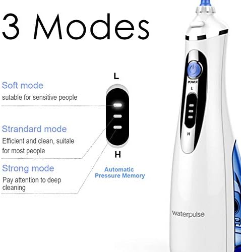Limpador de dente, irrigador oral sem fio, limpeza de higiene oral irrigador sem fio, limpador elétrico com carregador USB,