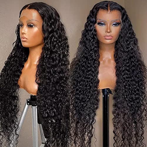 Water Wave Lace Wigs Front Wigs Humanos Cabelos Humanos Cabelos Humanos de Cabelo Humano Pré -Armado com Cabelo Baby 150 Densidade