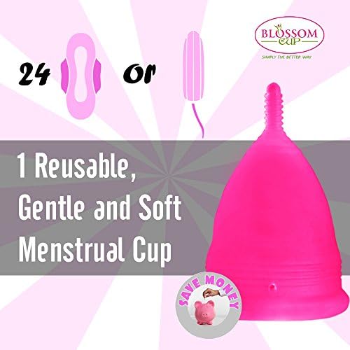 Blossom Cup, digamos não a tampões | Obtenha xícaras de flores para dias menstruais | Copo de período, copo menstrual