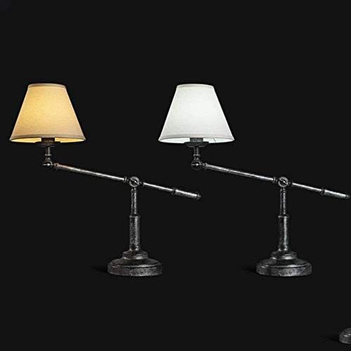 Lâmpada de mesa de moda de lâmpada de mesa de Wocoyotdd, lâmpada de cabeceira de cama de ferro forjado, lâmpada de braço