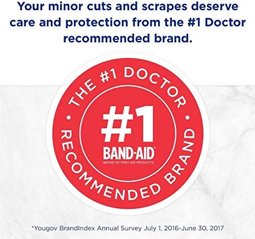 Band-Aid Brand Adesive Bandage Family Variety Pack, Clear, Tough e Sport Strip Bandrages para cuidados com feridas e primeiros