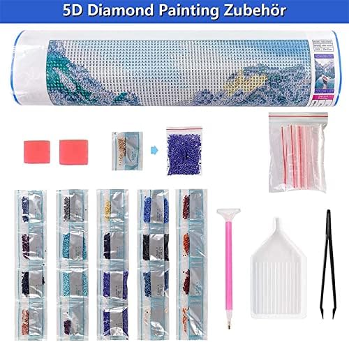 Kits de pintura de diamante 5D, arte de diamante para adultos para crianças iniciantes, pintura de diamante de broca completa redonda/quadrada