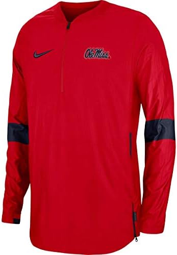 Nike Men's Ole Miss Rebels Coaches Quarter-Zip Jacket