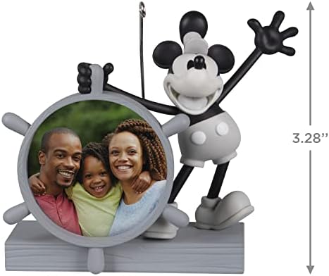 A Hallmark Keetake Christmas Ornament 2022, Disney Mickey Mouse Ahoy, lá! SHAPET WILLIE