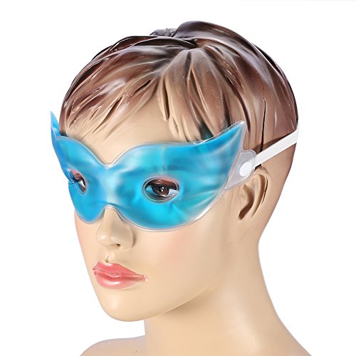 Máscara de olho de gelo, máscara de olho quente e frio, resfriamento de máscara ocular reutilizável, para aliviar a fadiga ocular