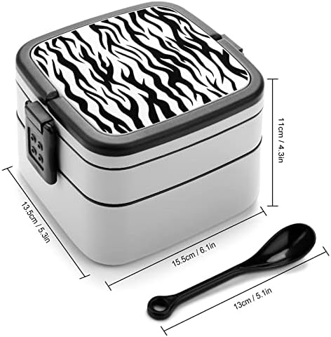 Caixa de Bento Bento Padrão de pele Zebra