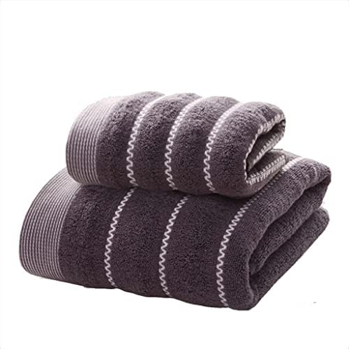 Toalha de toalha de banho TJLSS Conjunto de toalha de algodão em casa Absorção de água macia e confortável fêmea grande