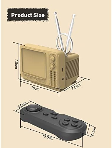 Basage Retro Video Video Game Console com função de relógio e 2,4g controlador duplo embutido 108 jogos para ps1/n64