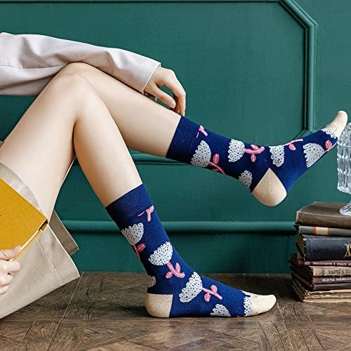 Geltdn Women's Socks Winter and Spring Short Tube Fashion Personalidade Multi-padrão com algodão esportivo casual confortável