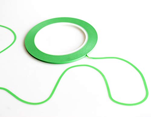 3Rolls Alta linha de vinil linha fineline fita adesiva tinta automotiva para curvas verde 1/5 em x 36y