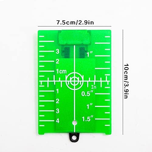Alvo verde a laser, placa de cartão de alvos a laser magnético para lasers rotativos verdes