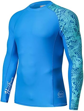 Enorme esportes masculinos em emenda UV Proteção solar upf 50+ peles de guarda e mangas compridas