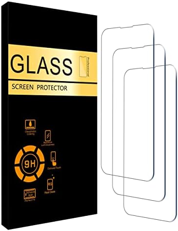 Protetores de tela de vidro de cerâmica de 3 pacote com 3 pacotes para iPhone da Apple.