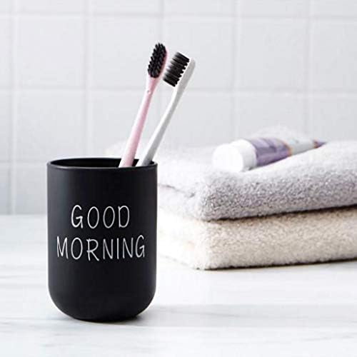 Copo circular de copo e pasta de dentes da Akimpe Copo de banheiro para bancadas para vaidade, 3,1x3.1x3,9 polegadas