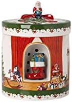 Villeroy & Boch-Natal, Rodada de pacotes, Papai Noel traz presentes, 17 x 17 x 22cm, porcelana, multicolorida, 14-8327-6692