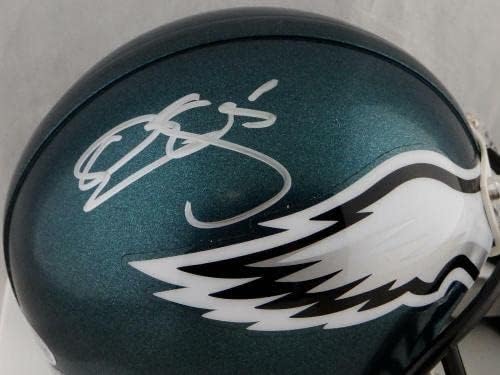 Donovan McNabb autografou o Mini Capacete Philadelphia Eagles - Beckett Auth *Silve - Mini capacetes autografados da NFL
