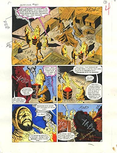 Detetive Comics 587-original D.C. Production Art-PG 4 VG